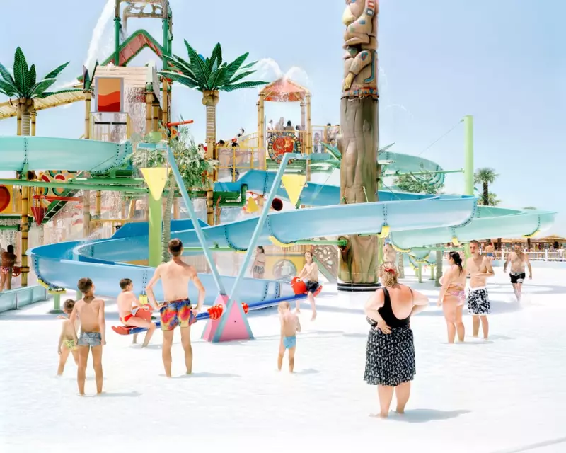 Eerie Beauty: Candy-Coloured Waterpark Captured in Haunting Abandonment Photography