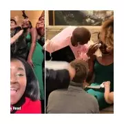 Watch: Cynthia Erivo and Ariana Grande's Awkward Fan Encounter Goes Viral After Champagne Mishap