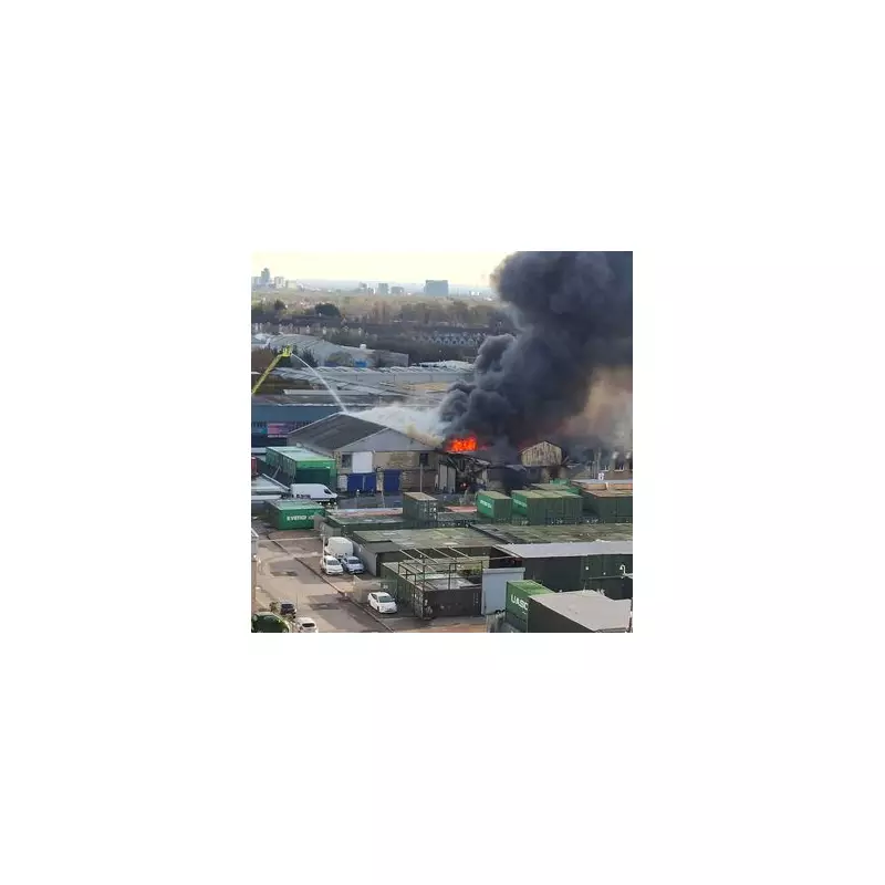 150 Firefighters Battle Huge Southall Warehouse Blaze