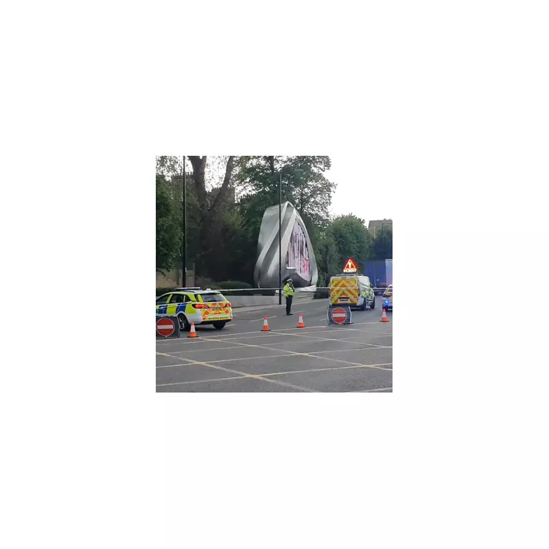 Police motorcyclist hit and killed 81-year-old woman during royal escort