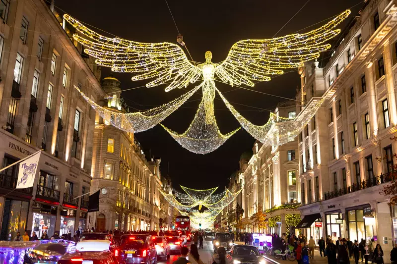 Regent Street's Angelic Christmas Lights Illuminate London for 10th Year