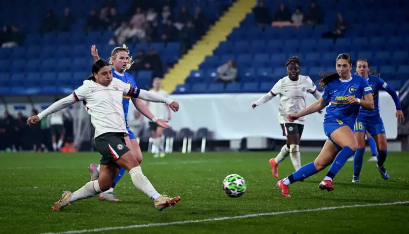 Sam Kerr's Double Strike Powers Chelsea to 6-0 Champions League Victory