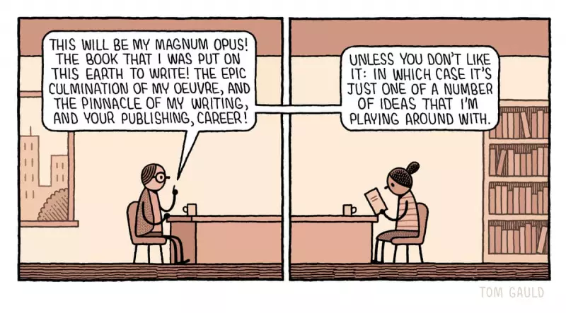 Tom Gauld's Guide to Writing a Masterpiece in New Cartoon