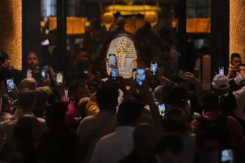 Tutankhamun's Golden Mask Emerges in London as Typhoon Aftermath Revealed in Stunning Global Photos