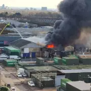 150 Firefighters Battle Huge Southall Warehouse Blaze