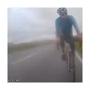 Cyclist's Close Call: Car Skids and Flips in Northamptonshire