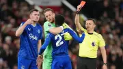 Everton's Gueye Sent Off for Hitting Teammate in Shock Old Trafford Incident