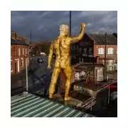 Golden Balls Statue Returns to Wigan After Council Ban