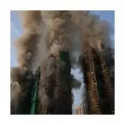 Hong Kong Skyscraper Fire Kills Four as Flames Engulf Bamboo Scaffolding