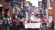 Hundreds March in Crowborough Against Army Barracks Asylum Plan