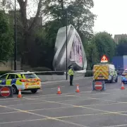 Police motorcyclist hit and killed 81-year-old woman during royal escort