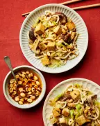 Rukmini Iyer's 15-Minute Chilli Crisp Noodles with Tofu Recipe