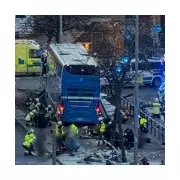 Stockholm bus crash: Multiple fatalities after vehicle hits shelter