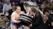 Ukrainian Sumo Wrestler Makes History With First Elite Win in Japan