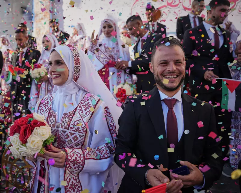 54 Couples Wed in Gaza Mass Ceremony Amid Rubble, Offering Hope