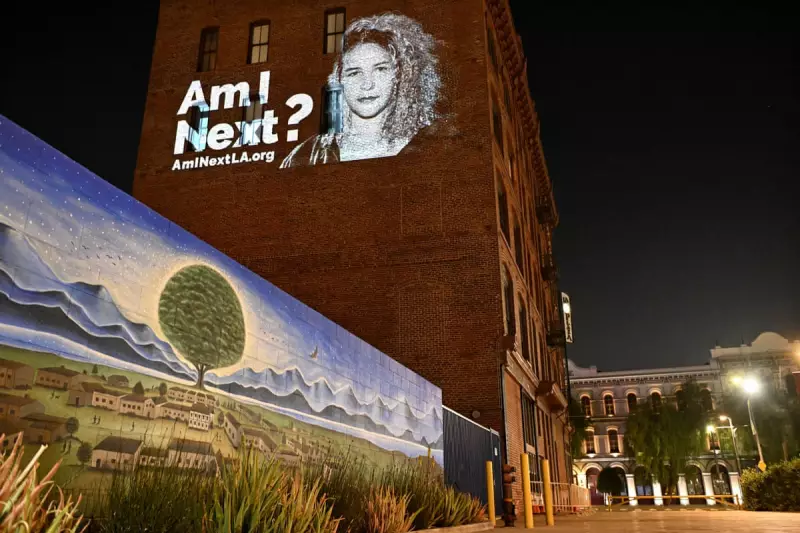 ‘Am I Next?’: LA Protest Art Challenges ICE Raids with Giant Projections