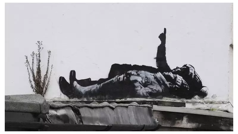 Banksy Unveils Festive London Mural: Children Point to Sky in Bayswater