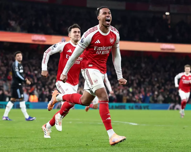Gabriel's Opener Sparks Arsenal's 4-1 Rout of Aston Villa, Extending Premier League Lead