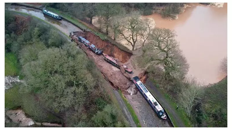 Major Incident in Shropshire: Sinkhole Drains Canal, Swallows Narrowboats