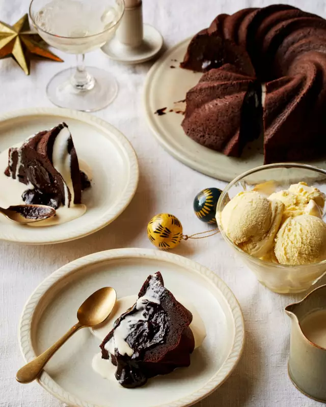 Nicola Lamb's Christmas Crowdpleasers: Chocolate Bundt Cake & Hazelnut Creme Brulee