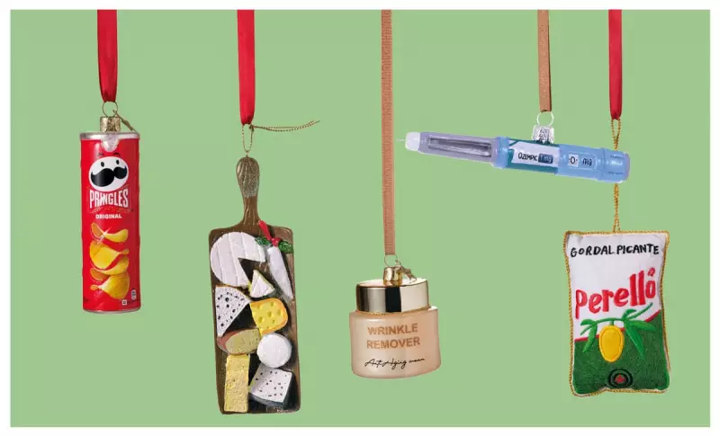 Ozempic Baubles & Pringles Ornaments: The Bizarre New Christmas Tree Trends