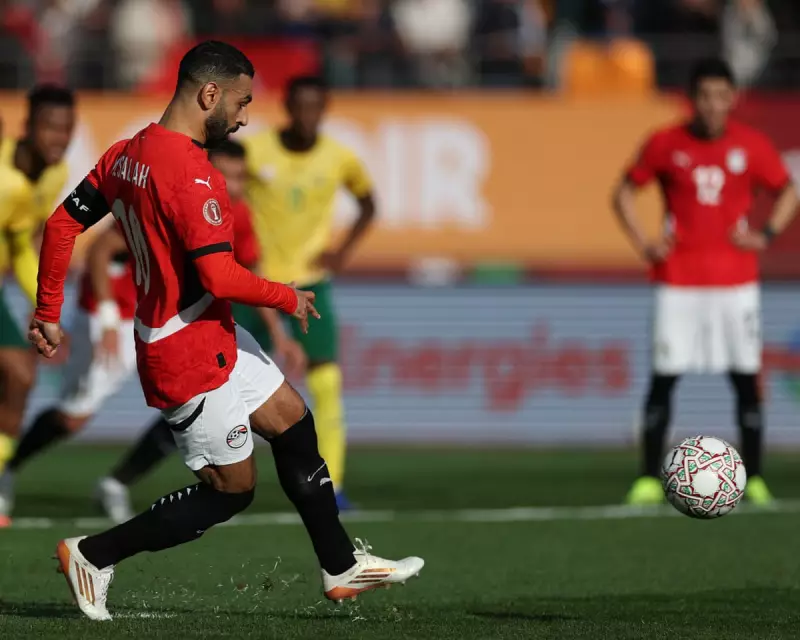 Salah Penalty Seals Egypt's Afcon Knockout Spot as 10 Men Hold South Africa