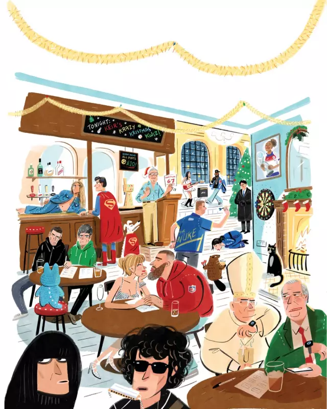 Spot 20 Headline-Makers in Stephen Collins' 2025 Christmas Cartoon Challenge