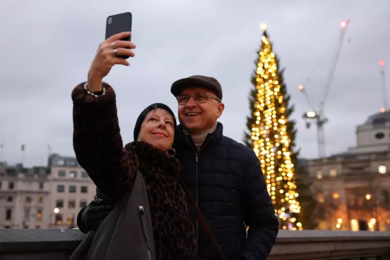 Trafalgar Square's Christmas Tree Joins X with Hilarious Puns