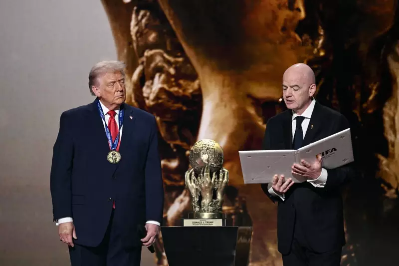 Trump awarded FIFA Peace Prize at 2026 World Cup draw in Washington spectacle