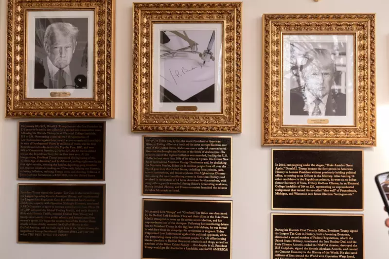 Trump Rewrites White House History with Scathing Plaques Targeting Biden, Obama