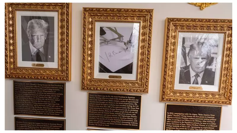 Trump's White House 'Walk of Fame' Plaques Attack Biden, Obama, Bush