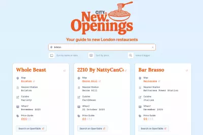 City AM Launches AI-Powered Guide to London's New Restaurant Openings