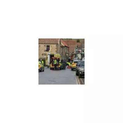Two Women Injured as Tractor Mounts Pavement in Helmsley, One Airlifted