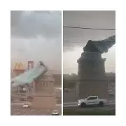 Brazil's 24-metre Statue of Liberty Replica Toppled by 55mph Storm Winds