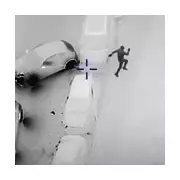 Burglar's Hot Fuzz moment: Stuck on fence ends high-speed chase