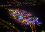 London's Festive Glow from Above: Aerial Night Photos Capture Christmas Magic
