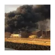 Major Blaze Engulfs Multiple HGVs Near Methil Harbour in Fife