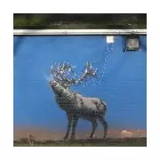 New 'Banksy Reindeer' Mural Appears in East London Park Days Before Christmas