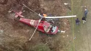 One dead in New Jersey mid-air helicopter crash, second pilot critical