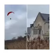 Paraglider Crashes into Luxury Hotel Roof in Northern Ireland