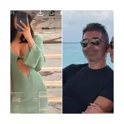 Simon Cowell & Rochelle Humes Lead UK Celebs Fleeing Frost for Christmas Abroad