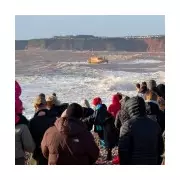 Two Swimmers Missing on Christmas Day: Devon Coast Warning Issued