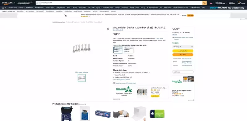 Amazon UK Sold Circumcision Kits, Sparking Safety and Regulation Fears