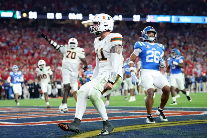 Beck's Late Scramble Seals Miami's Dramatic 31-27 CFP Semi-Final Victory Over Ole Miss