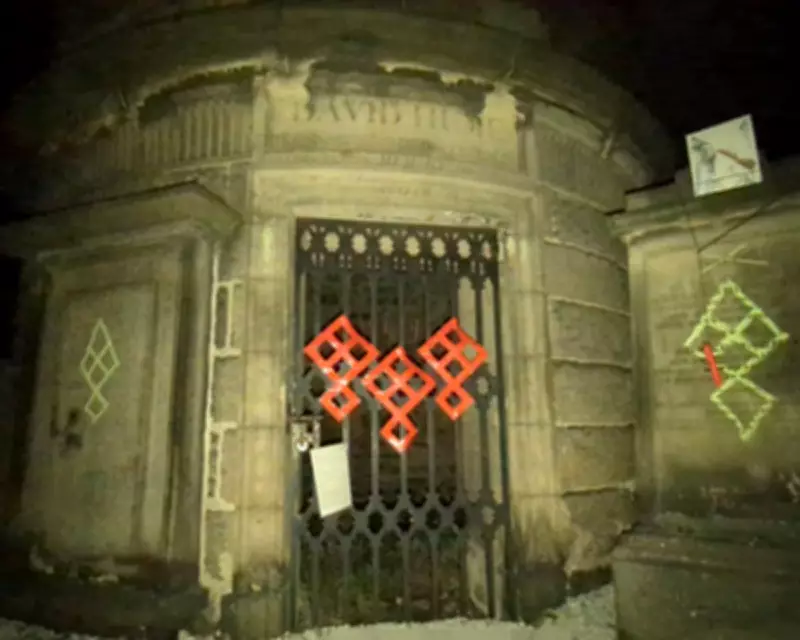 Edinburgh's Historic Hume Tomb Vandalised with Occult Symbols