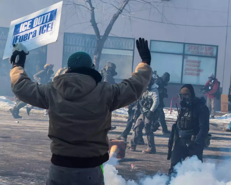 Federal Agents Deploy Tear Gas After Fatal Shooting Sparks Minneapolis Protests