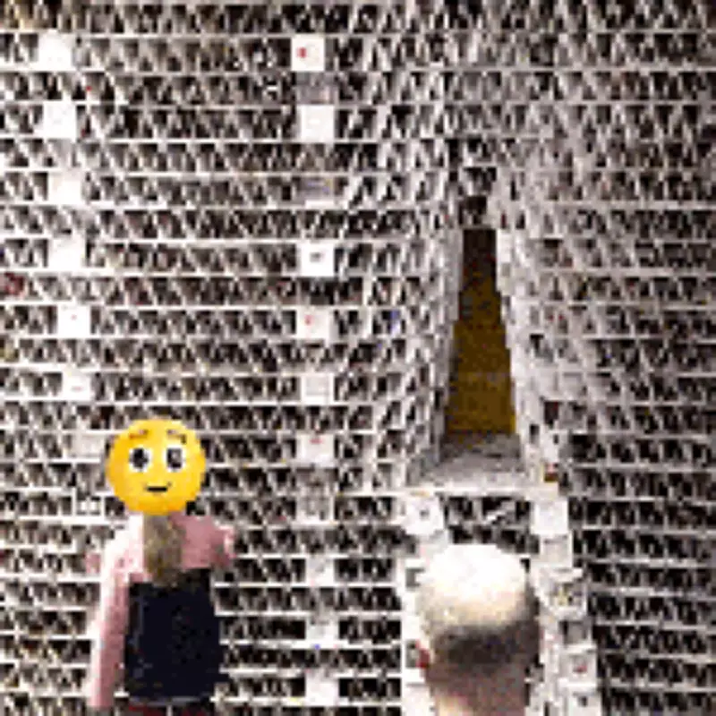 Girl's Jenga Move Topples 63,000 Beer Mat Guinness Record Attempt