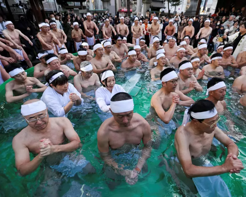 Global Weekend in Pictures: Ice Baths, Protests, and Sunflower Walks