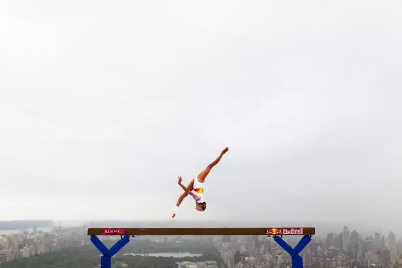 Gymnast Lily Smith Performs Daring Beam Routine 52 Floors Above Manhattan