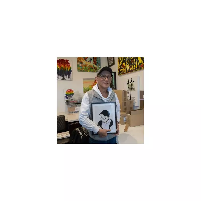 Homeless artist pays rent with paintings sold through London charity